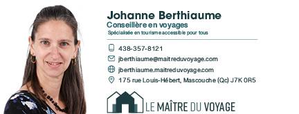 Johanne Berthiaume - Conseillère en tourisme adapté